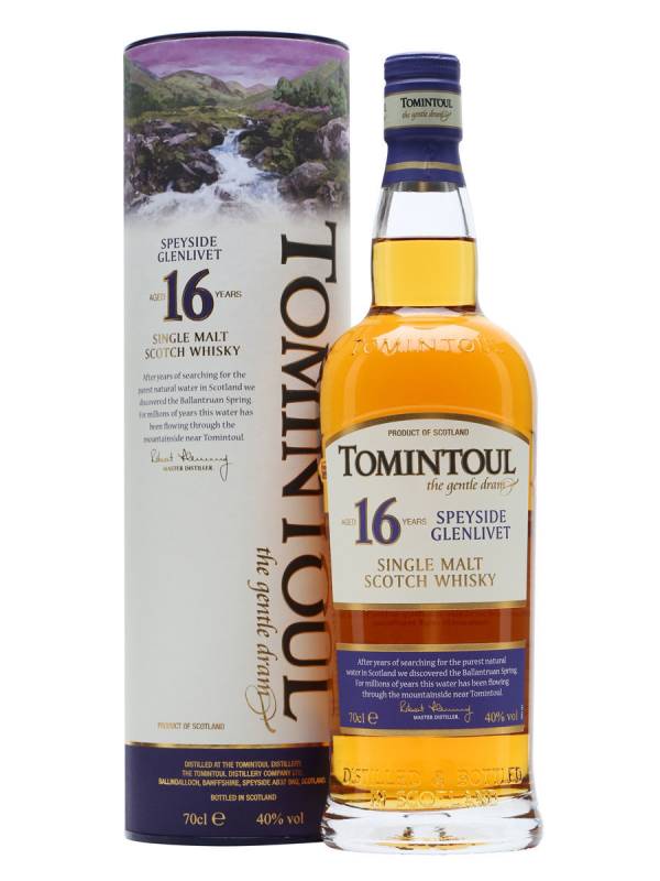 Tomintoul 16 Years Old Single Malt Scotch Whisky 40% Vol. 0,7l u poklon kutiji 1195