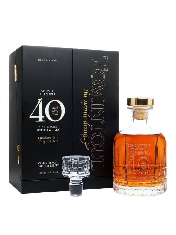 Tomintoul 40 Years Old Single Malt Scotch Whisky 43,1% Vol. 0,7l in Giftbox 1199