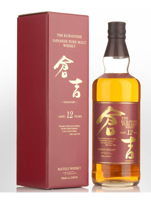 Matsui Whisky THE KURAYOSHI 12 Years Old Pure Malt Whisky 43% Vol. 0,7l in Giftbox 768