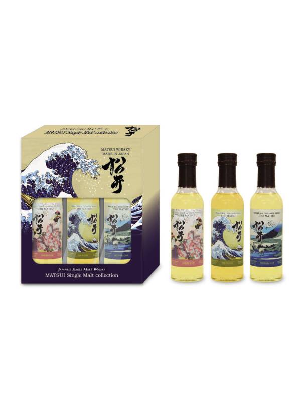 Matsui Whisky THE MATSUI Single Malt Japanese Whisky Set 48% Vol. 3x0,2l in Giftbox 774