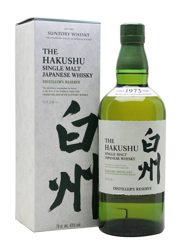 Suntory The Hakushu DISTILLER'S RESERVE Single Malt Japanese Whisky 43% Vol. 0,7l u poklon kutiji 959