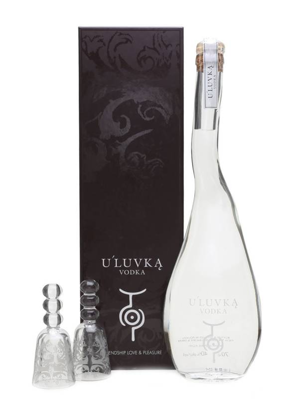 U'Luvka Vodka 40% Vol. 0,7 l u poklon pakiranju sa 2 čaše 1218