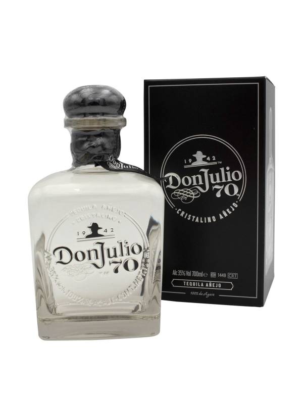 Don Julio 70 Tequila Crystal Claro Añejo 70th Anniversary Limited Edition 35% Vol. 0,7l u poklon kutiji 349