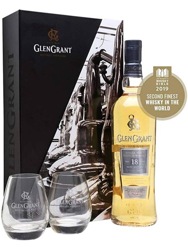 Glen Grant 18 YO RARE EDITION Single Malt Scotch Whisky 43% Vol. 0,7l in Giftbox 2 glasses 451