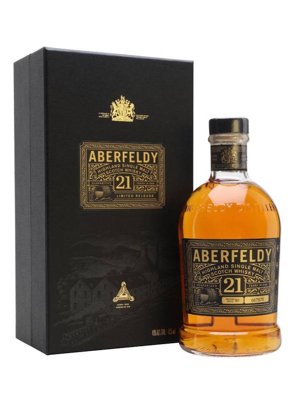 Aberfeldy 21 YO Highland Single Malt 40% Vol. 0,7l u poklon kutiji 45