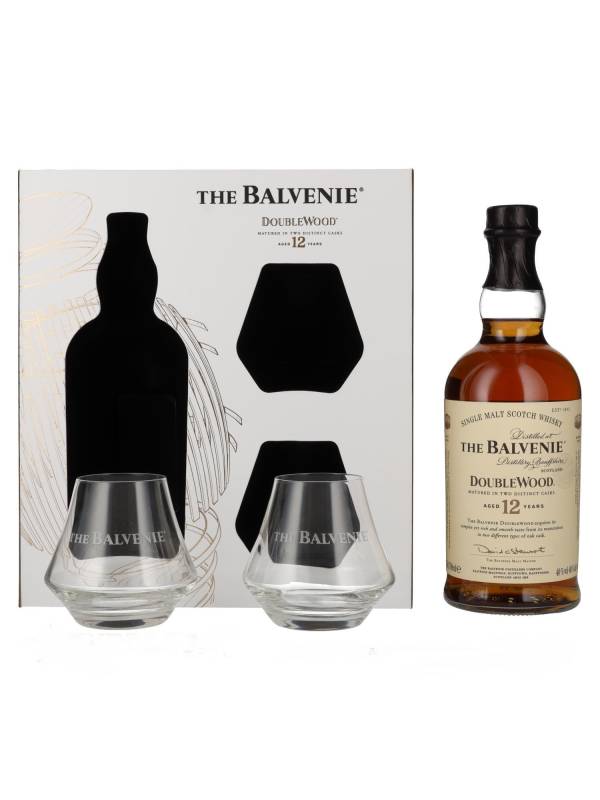 The Balvenie 12 YO Double Wood 40% Vol. 0,7l u poklon kutiji sa 2 čaše 1025