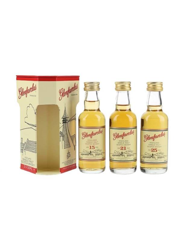 Glenfarclas Tasting set (15 YO, 21 YO, 25 YO) 44% Vol. 3x0,2l u poklon kutiji 471