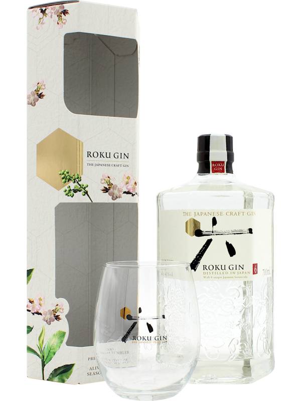 Roku Gin The Japanese Craft Gin 43% Vol. 0,7l u poklon kutiji sa čašom 870