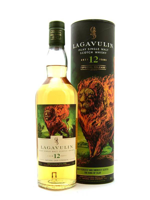 Lagavulin 12 YO Islay Single Malt The Lion's Fire Special Release 2021 56,5% Vol. 0,7l u poklon kutiji 688