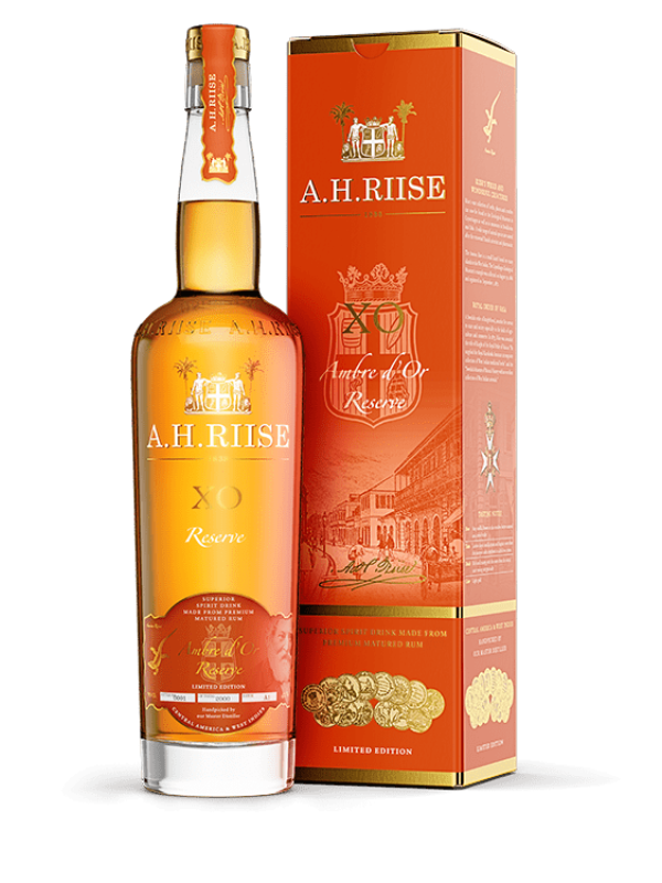 A.H. Riise X.O. Reserve Ambre d'Or Reserve 42% Vol. 0,7l u poklon kutiji 37