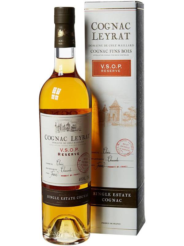 Cognac Leyrat V.S.O.P. Réserve Single Estate Cognac 40% Vol. 0,7l u poklon kutiji 306