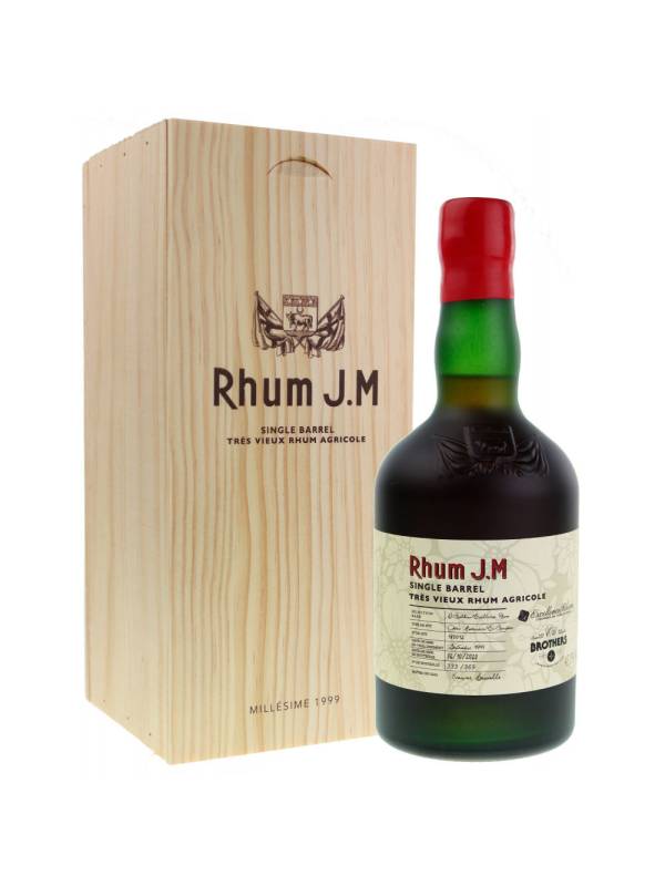 Rhum J.M Single Barrel Agricole Hors D'Âge 1999 43,6% Vol. 0,5l u drvenoj poklon kutiji 863