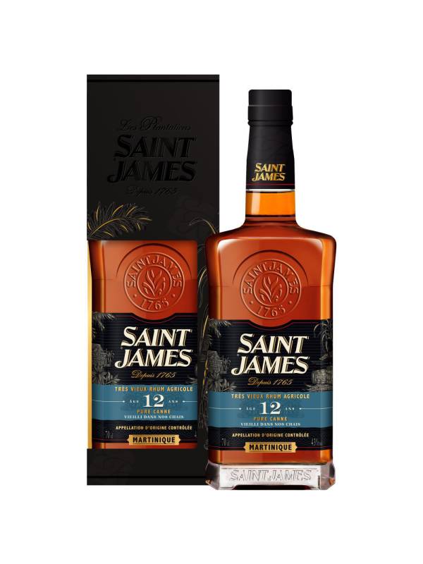 Saint James 12 Ans Rhum Vieux Agricole 43% Vol. 0,7l u poklon kutiji 911