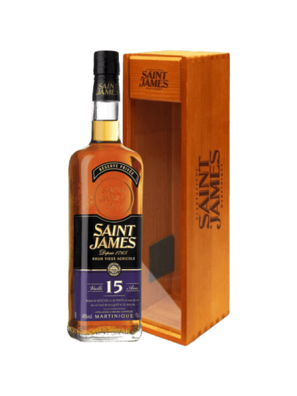 Saint James 15 Ans Réserve Privée Rhum Vieux Agricole 43% Vol. 0,7l u drvenoj poklon kutiji 912