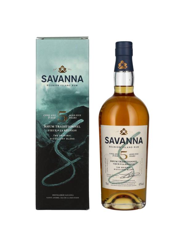 Savanna 5 YO Traditionnel Reunion Island Rum 43% Vol. 0,7l u poklon kutiji 924